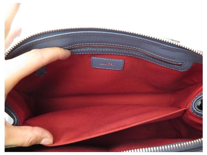 Lancel BOLSO DE MANO LANCE LISON PM A07893 BOLSO DE MANO DE PIEL GRANULADA AZUL - vista 12