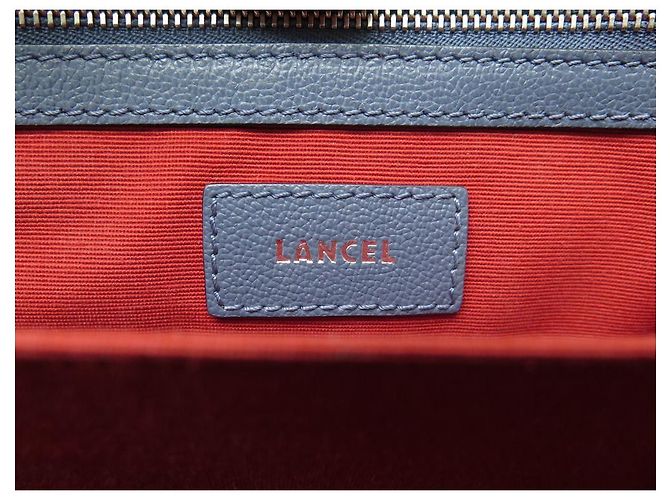 Lancel BOLSO DE MANO LANCE LISON PM A07893 BOLSO DE MANO DE PIEL GRANULADA AZUL - vista 13