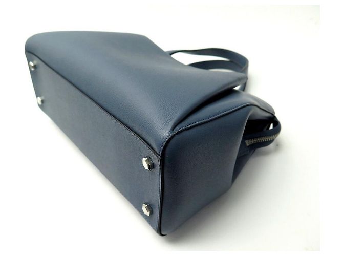 Lancel BOLSO DE MANO LANCE LISON PM A07893 BOLSO DE MANO DE PIEL GRANULADA AZUL - vista 3