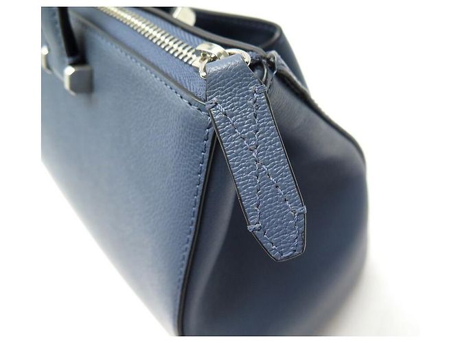Lancel BOLSO DE MANO LANCE LISON PM A07893 BOLSO DE MANO DE PIEL GRANULADA AZUL - vista 5