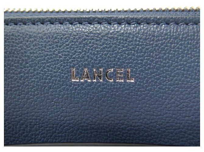 Lancel BOLSO DE MANO LANCE LISON PM A07893 BOLSO DE MANO DE PIEL GRANULADA AZUL - vista 6