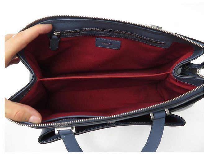 Lancel BOLSO DE MANO LANCE LISON PM A07893 BOLSO DE MANO DE PIEL GRANULADA AZUL - vista 9