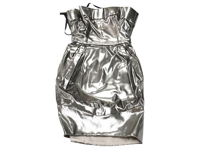 Dolce & Gabbana Abito bustier Dolce e Gabbana in abito argento Metallico - vista 3