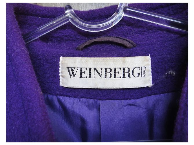 Autre Marque cappotto vintage Weinberg t 40 Porpora - vista 2