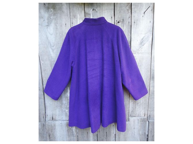Autre Marque cappotto vintage Weinberg t 40 Porpora - vista 3