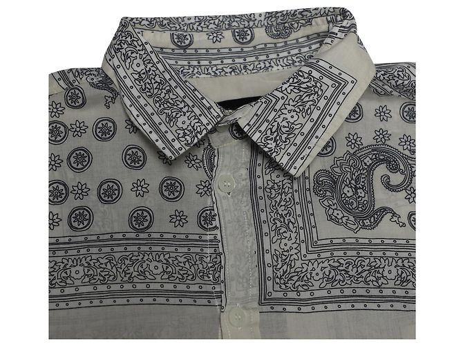 Dolce & Gabbana Dolce e Gabbana Camicia Brad Bandana in Cotone Bianco - vista 3