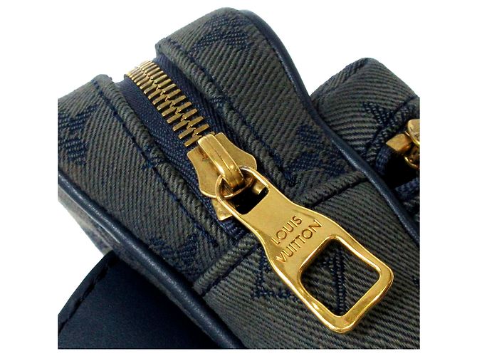Bumbag Marsupio da esterno in denim blu con monogramma Louis Vuitton - vista 10
