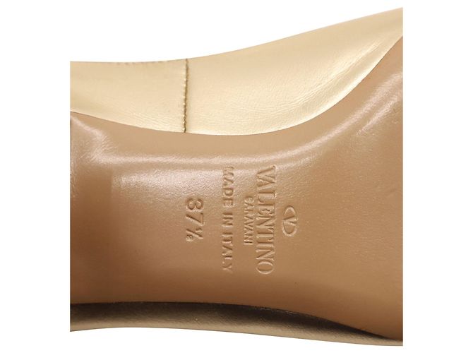 Valentino Tango Ankle Strap Pumps in Gold Leather - view 8