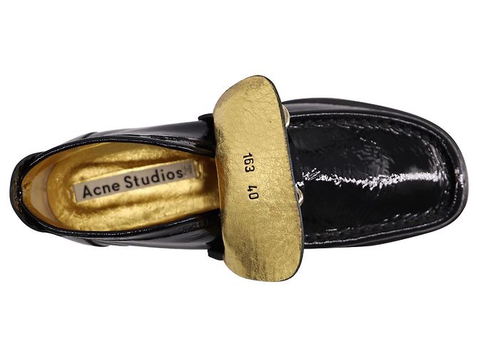Botines Acne Studios Kerin de Charol Negro - vista 9