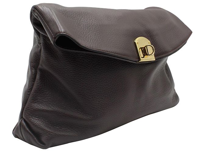 Pochette Sergio Rossi Viva Lea in Pelle Nera - vista 2