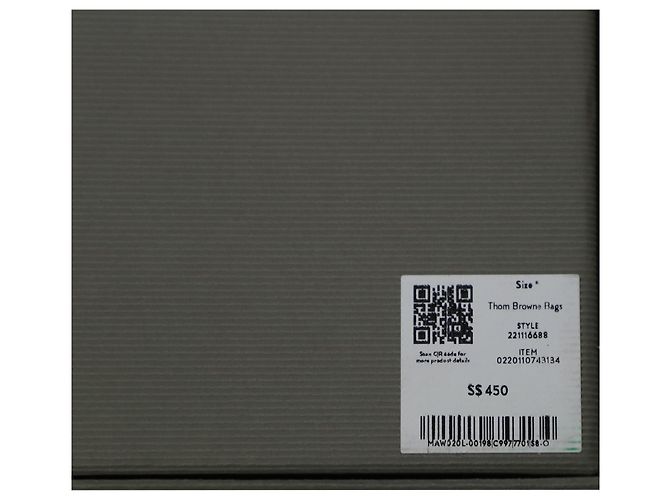 Thom Browne Card Holder with Note Compartment in Black Leather - view 12