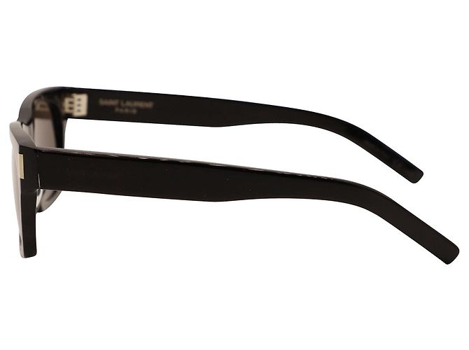 Saint Laurent SL 402 Sunglasses in Black Acetate - view 2