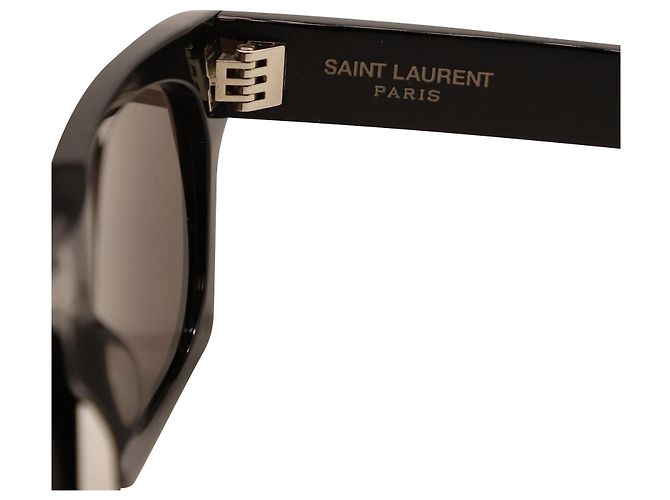 Saint Laurent SL 402 Sunglasses in Black Acetate - view 3