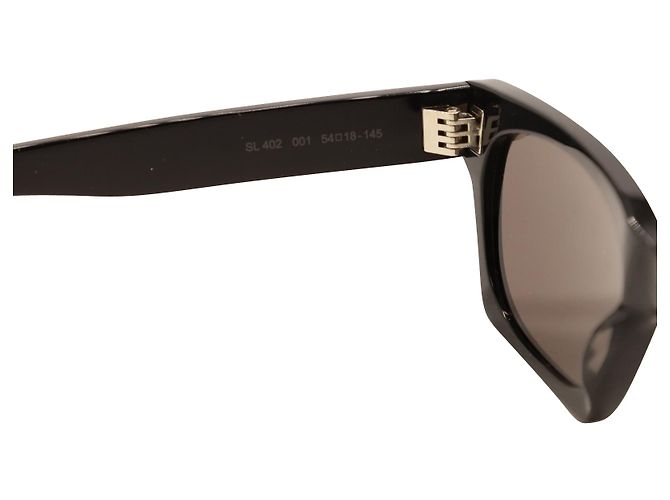Saint Laurent SL 402 Sunglasses in Black Acetate - view 4