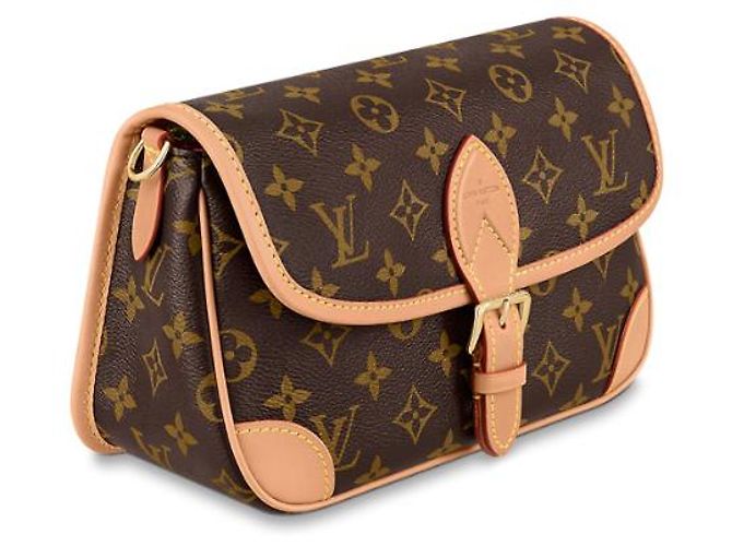Louis Vuitton Borsa Diane Monogram Marrone Tracolla Fucsia - vista 2