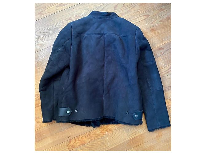Chaqueta Bomber de Cuero Karl Lagerfeld Negra Negro - vista 2