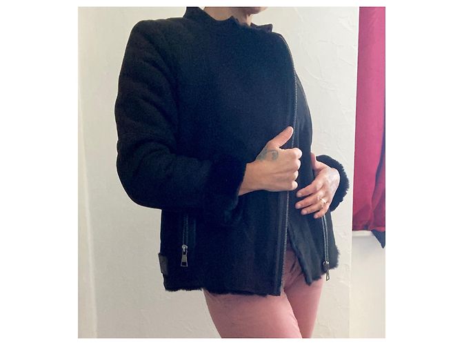Chaqueta Bomber de Cuero Karl Lagerfeld Negra Negro - vista 6