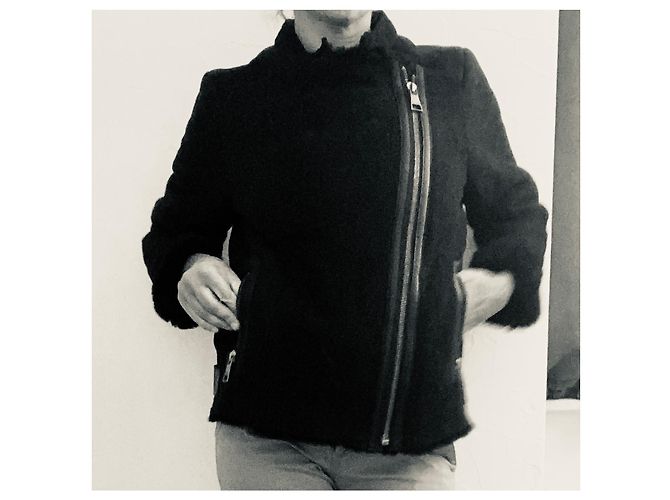 Chaqueta Bomber de Cuero Karl Lagerfeld Negra Negro - vista 7