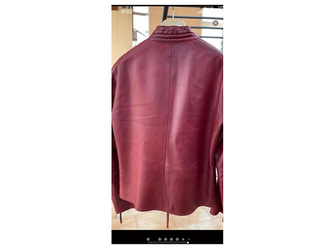 Marmont Gucci Motorrad Lederjacke von TOM Ford Bordeaux - Ansicht 2