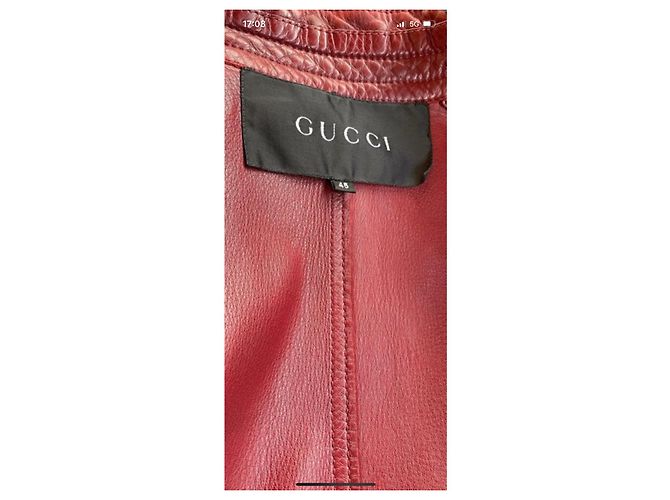 Marmont Gucci Motorrad Lederjacke von TOM Ford Bordeaux - Ansicht 6