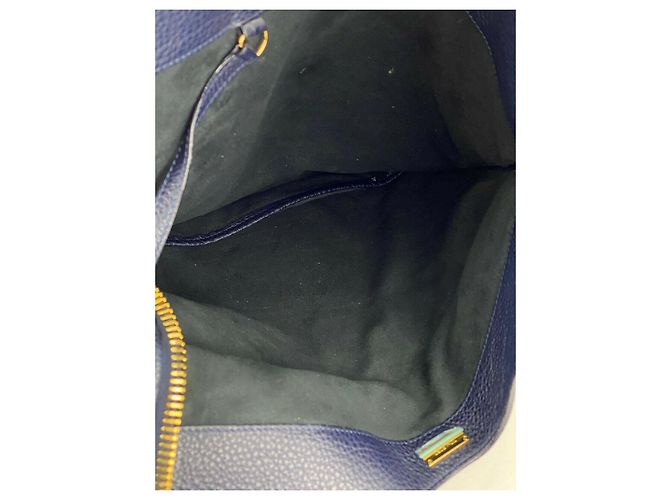 Tom Ford Borsa Tom Ford Alix Fold-over Blu Navy Pelle di vitello martellata Borsa a tracolla in pelle B443 - vista 13