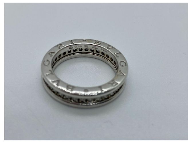 Bulgari B Zero 1 Diamantband ein 18K Weißgold Silberne Größe 50 - Ansicht 7
