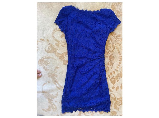 Emilio Pucci Kleid aus blauer Spitze - Ansicht 8