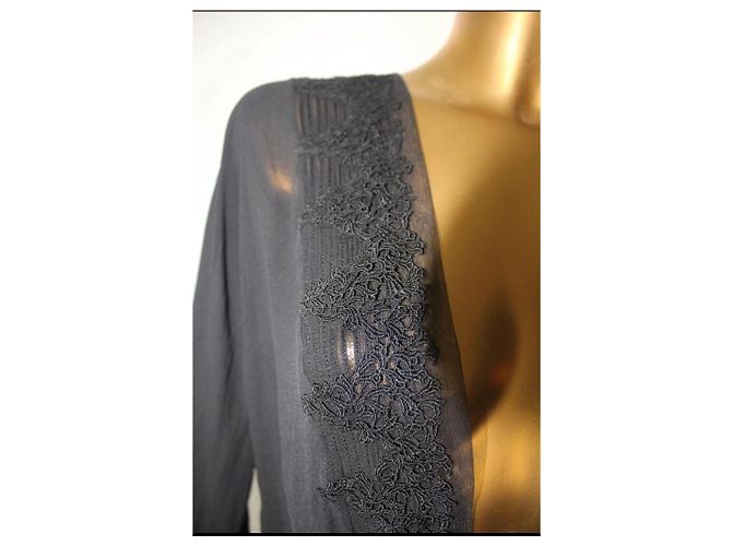 La Perla Ropa de dormir de seda y viscosa negro - vista 2