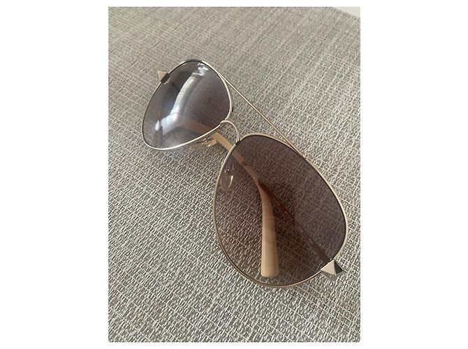 Valentino Piloten Sonnenbrille Grau Glas - Ansicht 2