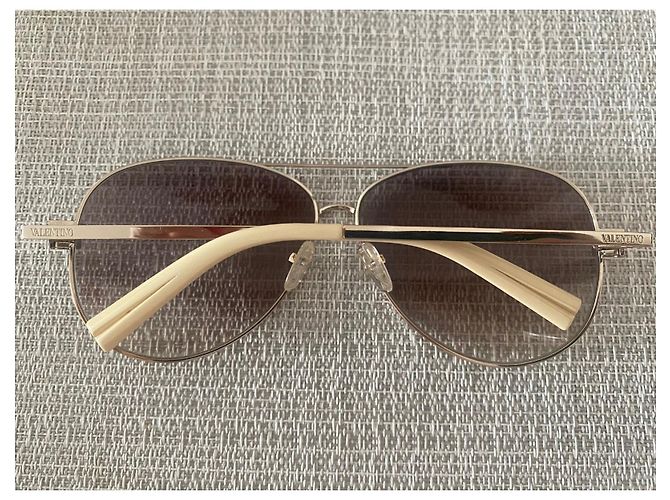 Valentino Piloten Sonnenbrille Grau Glas - Ansicht 4