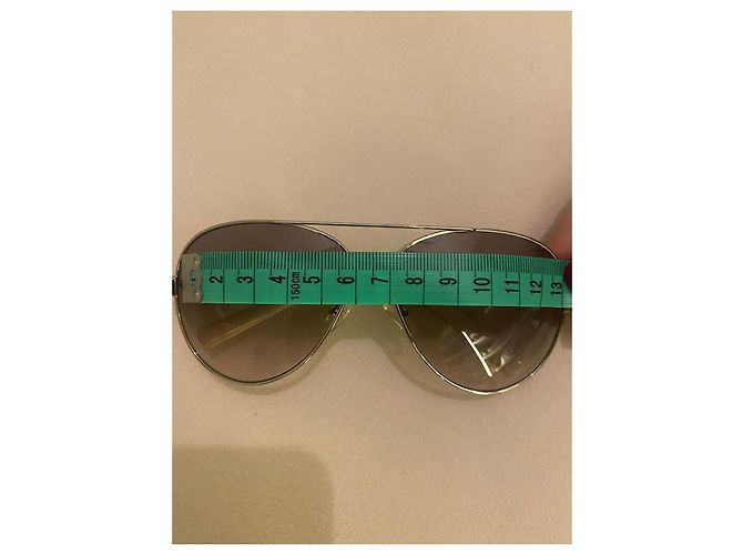 Valentino Piloten Sonnenbrille Grau Glas - Ansicht 6