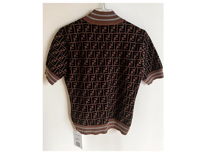 fendi „Prints-on“-Pullover fendi x nicki minaj Kollektion Hellbraun Dunkelbraun - Ansicht 2