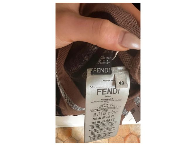fendi „Prints-on“-Pullover fendi x nicki minaj Kollektion Hellbraun Dunkelbraun - Ansicht 4