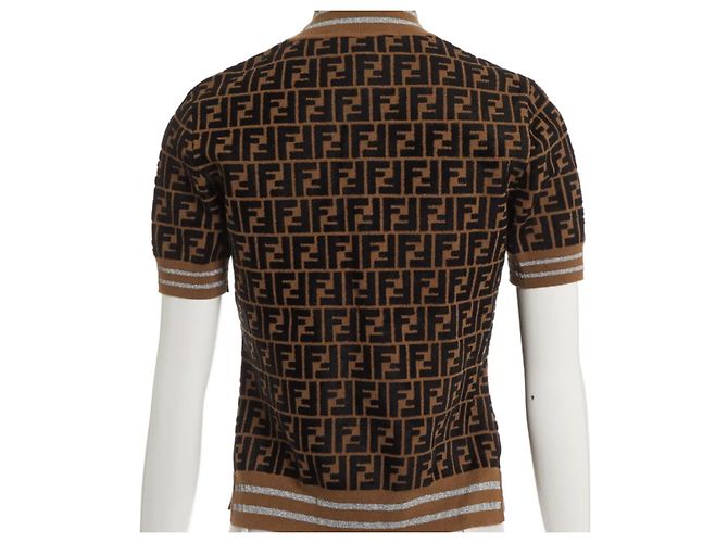 fendi „Prints-on“-Pullover fendi x nicki minaj Kollektion Hellbraun Dunkelbraun - Ansicht 7