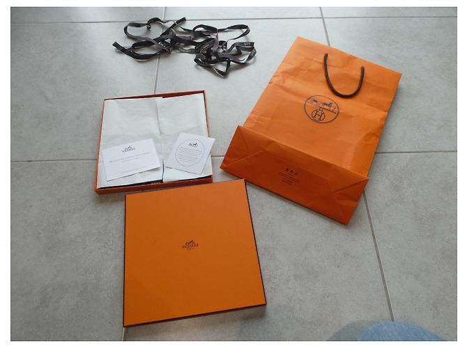 Hermès Lenço Hermes, NOVO, Nunca usado, cavaleiros da nuvem, Com sua caixa. Azul claro - vista 6