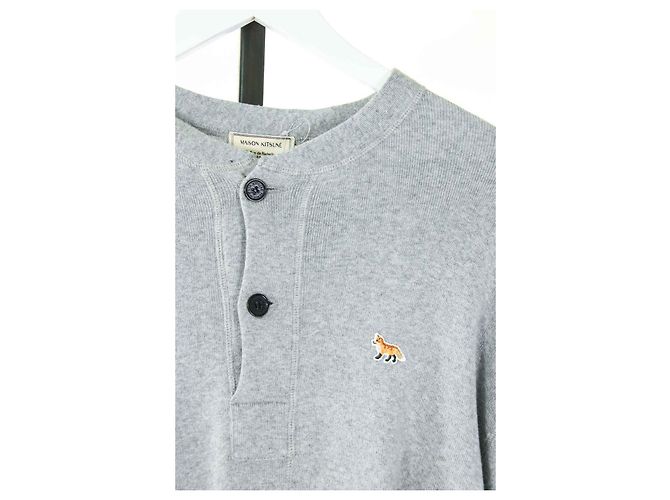 Kitsune Jersey Maison Kitsuné M Gris - vista 3