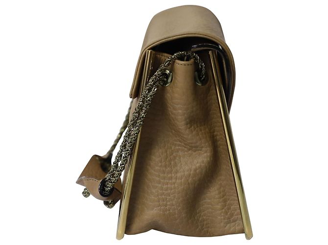 Chloé Borsa a spalla Chloe Sally in pelle marrone caramello - vista 3