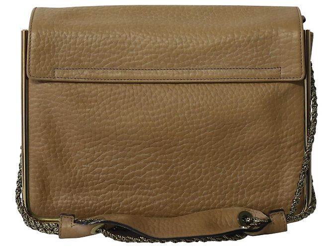 Chloé Borsa a spalla Chloe Sally in pelle marrone caramello - vista 4