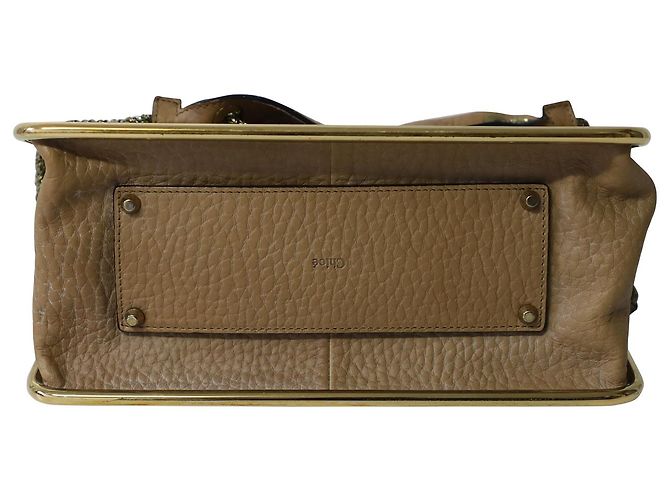 Chloé Borsa a spalla Chloe Sally in pelle marrone caramello - vista 5