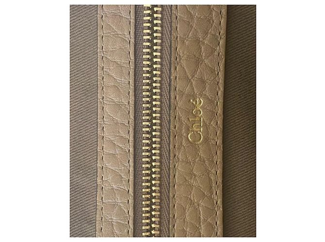 Chloé Borsa a spalla Chloe Sally in pelle marrone caramello - vista 9