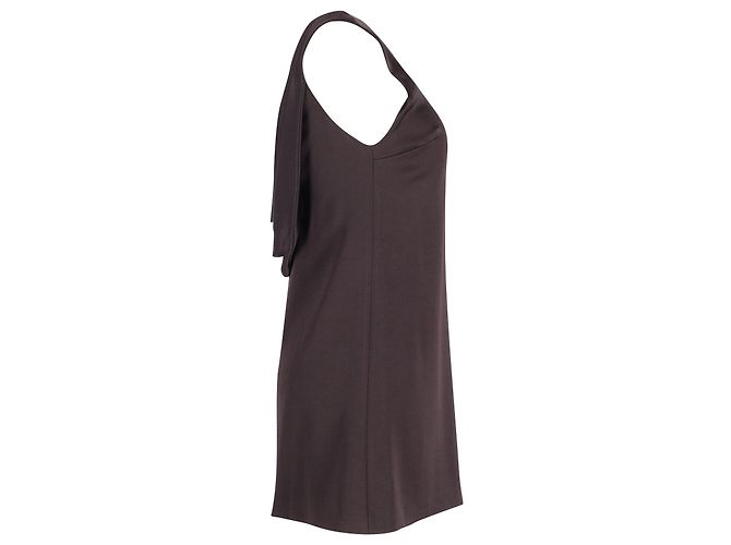 Vestido recto sin mangas con espalda desbocada en triacetato negro de Alice + Olivia - vista 3
