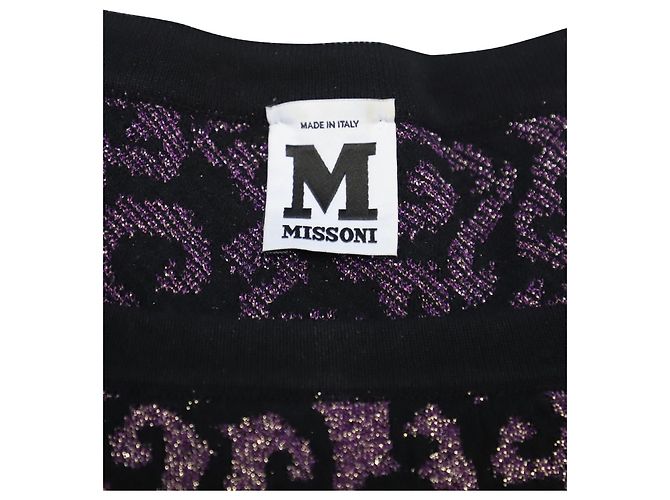 M Missoni Strickkleid aus lilafarbenem Polyamid - Ansicht 7