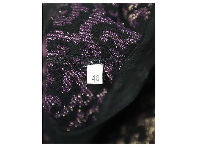 M Missoni Strickkleid aus lilafarbenem Polyamid - Ansicht 8