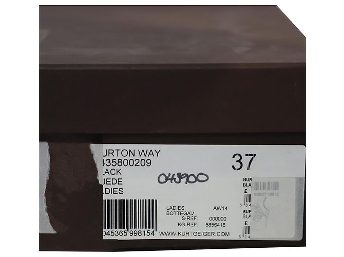 Stivaletti Bottega Veneta con lacci e dettagli in camoscio nero - vista 8