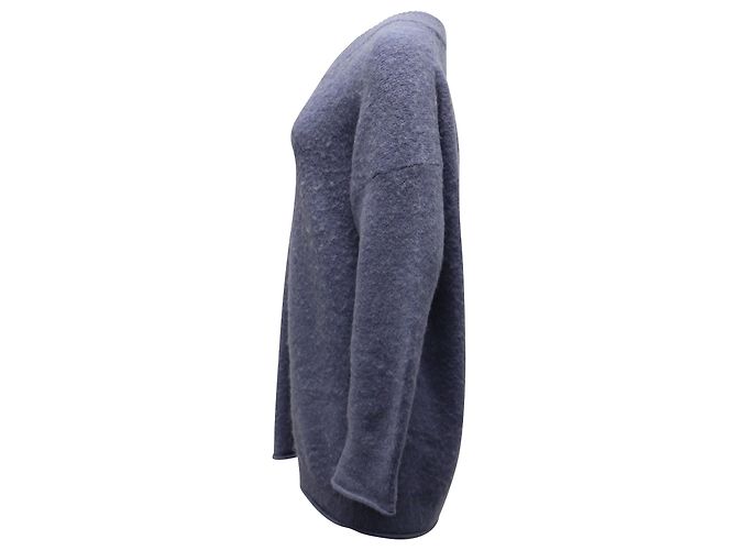 Suéter Acne Studios Keandra com decote em V em Nylon Azul Azul claro - vista 2