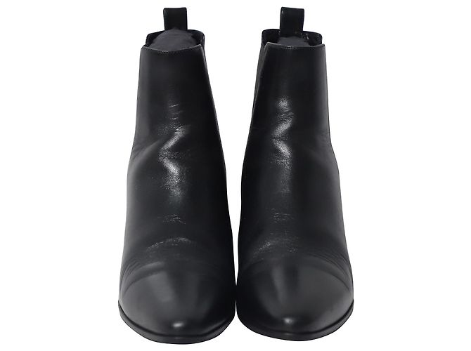 Botines Saint Laurent Rock Chelsea en Cuero Negro - vista 2