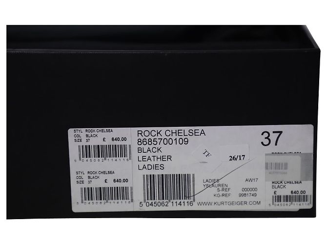 Botines Saint Laurent Rock Chelsea en Cuero Negro - vista 7