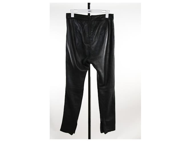 Pantalon Bel Air 36 Cuir Noir ref.642829 - Joli Closet