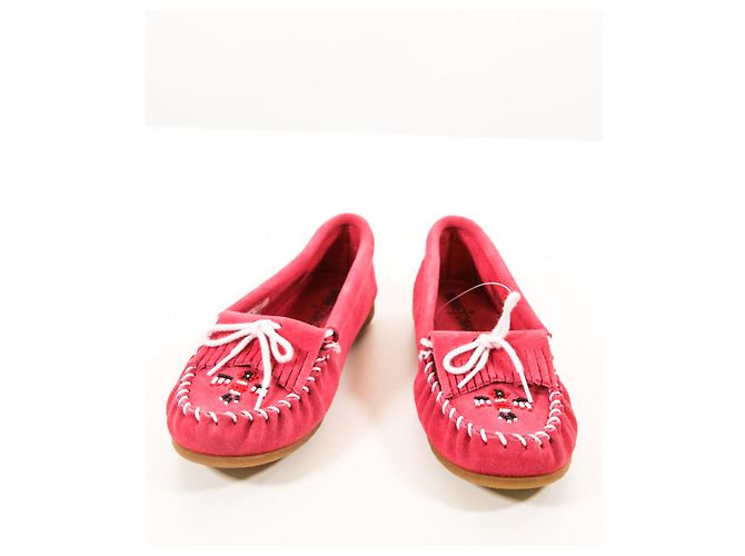 Mocassini Minnetonka 34.5 Rosa - vista 2
