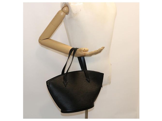 LOUIS VUITTON Borsa a mano Epi Saint Jacques Nero M52272 LV Aut pt4427 - vista 21